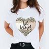Glanzende Rode Liefdeshart Print T-shirt Dames Oversized Casual Los T-shirt Streetwear Dagelijkse Mode Top Duurzaam Grote Maten Blouse