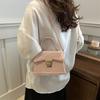Chic Retro Casual Small Square Handbag Stylish Crossbody Bag In Soft Pu Leather