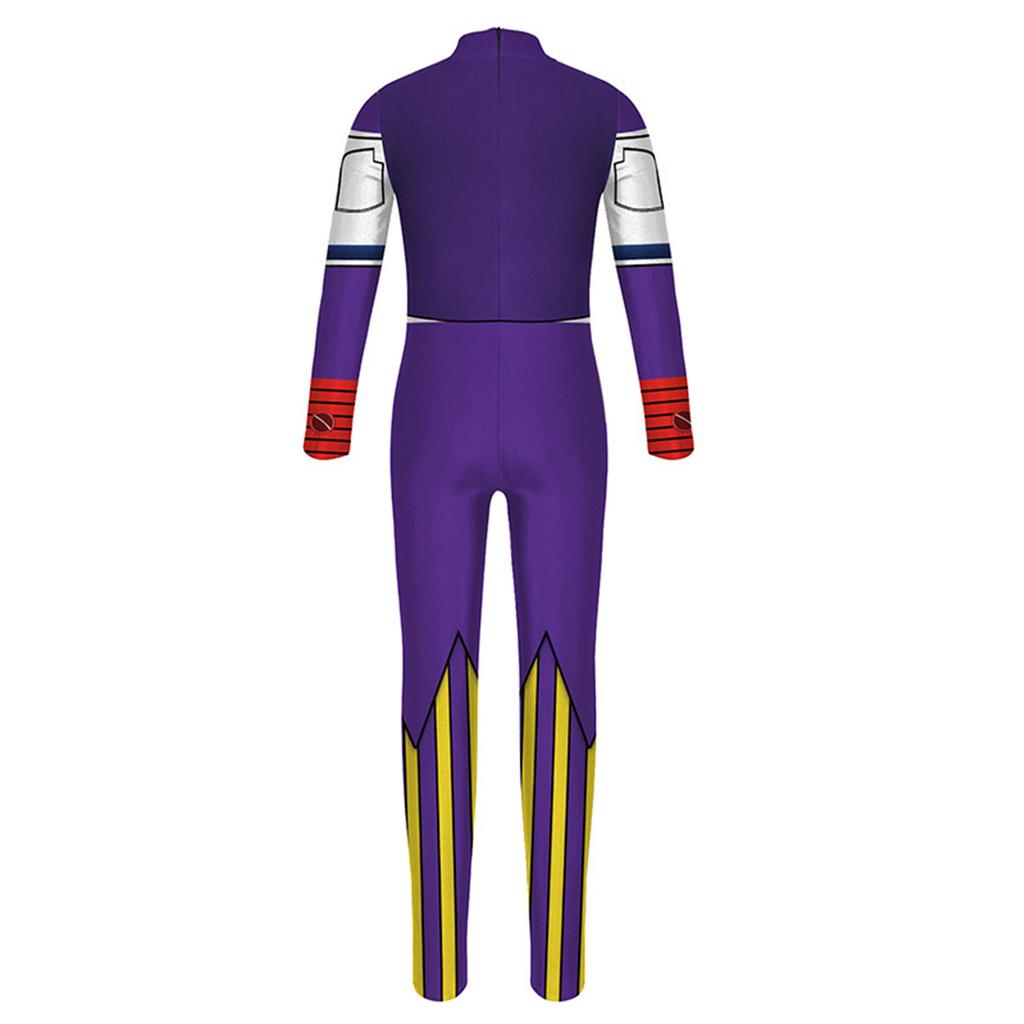 Costume da Artista Circense per Bambini Tuta Intera Manica Lunga Abito da Palco Costume per Giochi di Ruolo di Halloween per Bambini Ragazzi e Ragazze