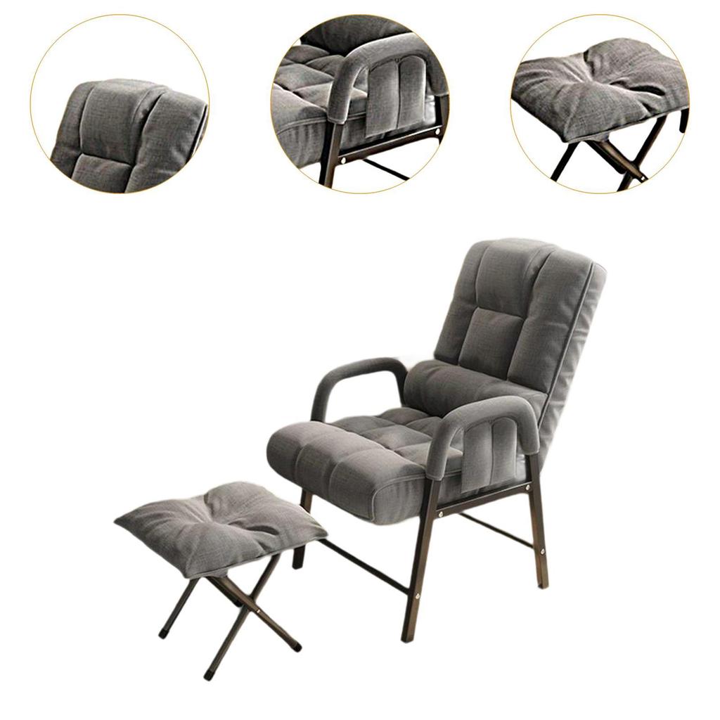 Folding Reclining Chair Adjustable Backrest Executive Chair Lazy Sofa Chair Comfortable Gaming Chair Desk Chair Office Chair