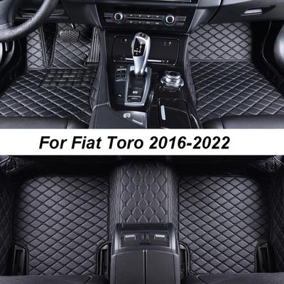 Individuelle Auto-Fußmatten für Fiat Toro 2016–2022, DropShipping, Innenzubehör, 100 % Passform, Leder, Teppiche, Fußmatten