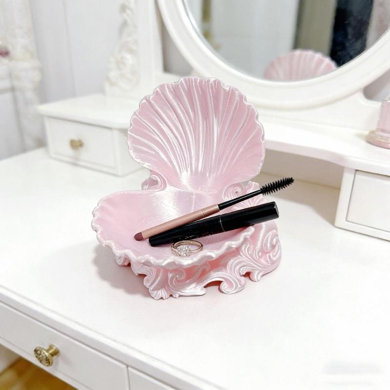 Artistic Waved Designs Jewelry Holder Bowl Decorative Storage Tray Ideal For Storing Makeup And Tiny Items