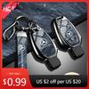 Car Sticker For Benz Zinc Alloy Car Key Protector Key Case Cover Shell For Mercedes Benz B C E Class GLS GLA GLK GLC CLA AMG W20