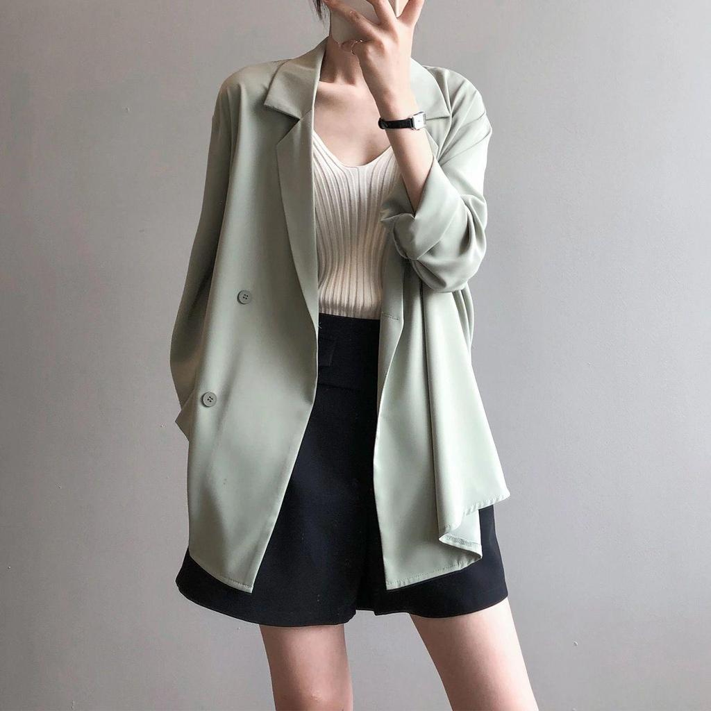 2024 Summer Women's Loose Chiffon Suit Jacket – Korean & British Design