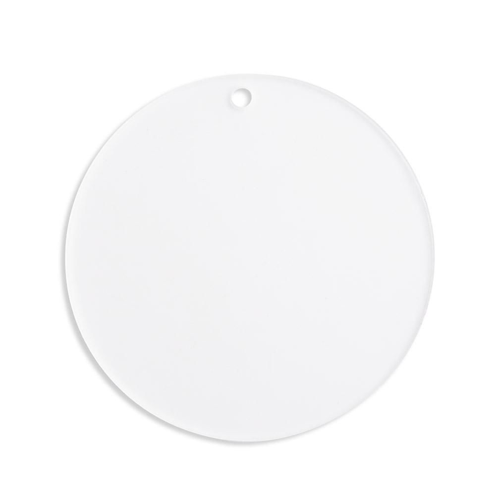 Acrylic Acrylic Round Plate Bauble Christmas Clear DIY