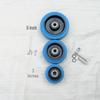 Medium Blue Silent Rubber Swivel Caster Wheel