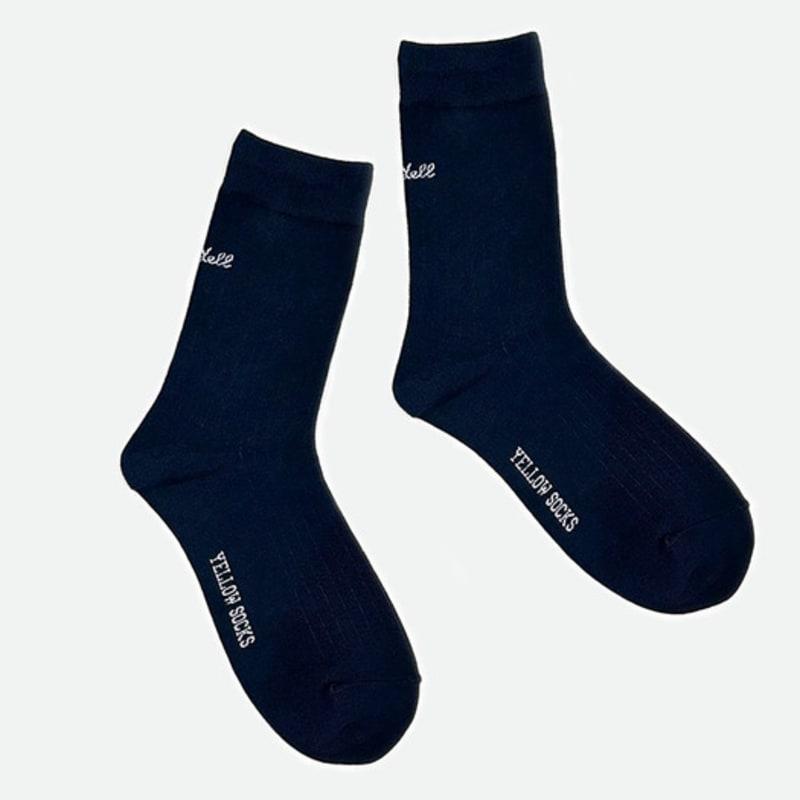 YELLOWSOCKS YELL GOLGI NAVY