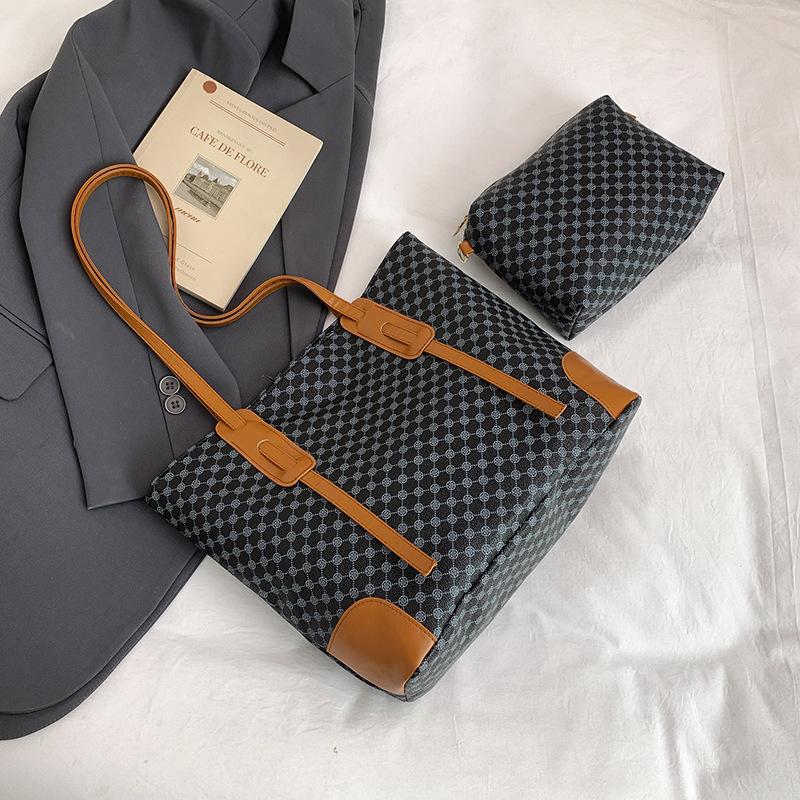 

Летняя новая ретро модная печать высокая текстура сумка для мамы и ребенка на плечо сумка-мессенджер женская сумка чёрный