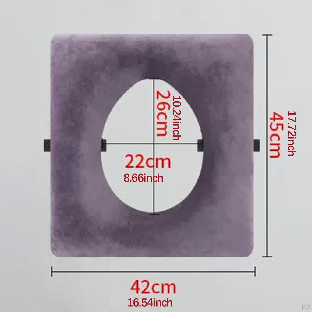 Poduszka na krzesło toaletowe przy łóżku Gruba Przenośna Zdejmowana Pokrywa Nakładka na Toaletę