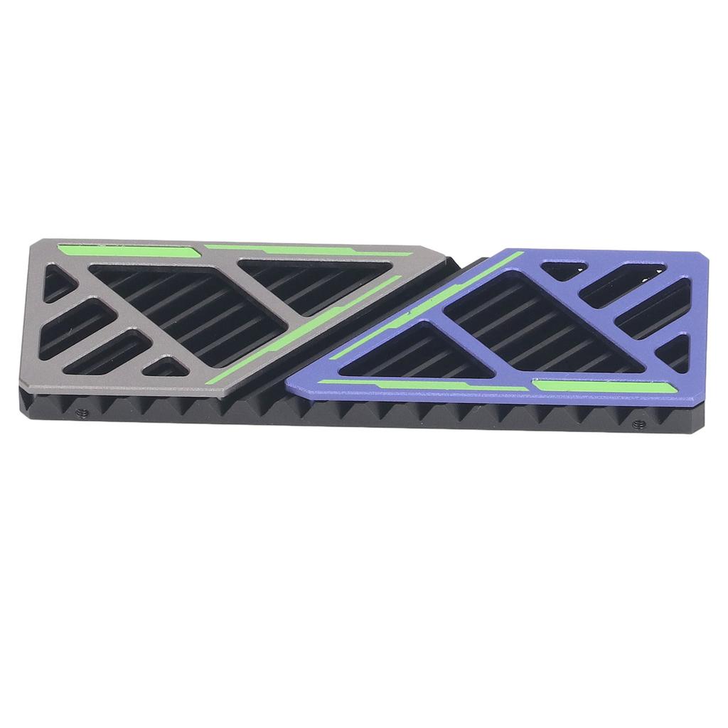 M.2 2280 SSD Kühlkörper Aluminiumlegierung Schnelle Wärmeableitung M.2 2280 SSD Kühler mit Silikonpad für Desktop-Computer