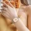 Metal Strap for Apple Watch Series 11 10 42mm/9 8 7 41mm/SE3 SE2 SE 6 5 4 40mm/3 2 1 38mm Heart Clover Rhinestone Decor Watch Band