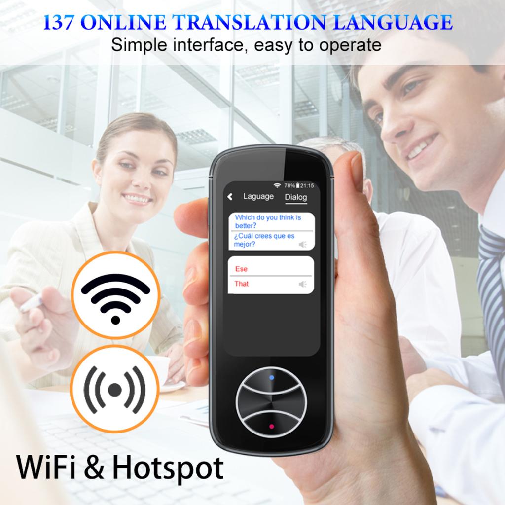 Intelligent Language Translation Machine with Multi Language Translation and Offline Translation, Camera Translation, 3.0-inch Touch Screen