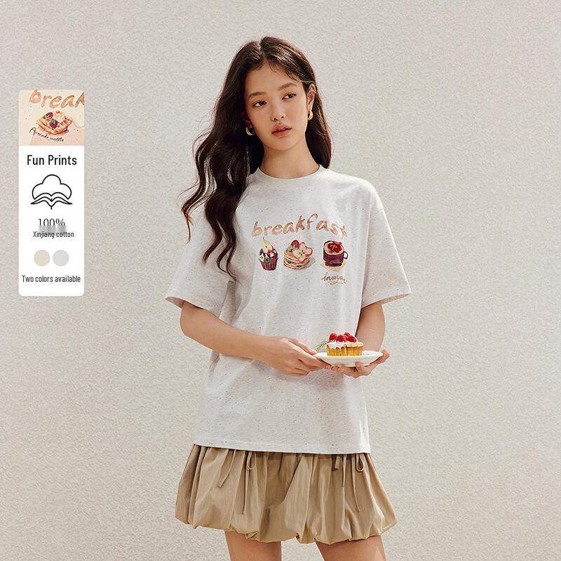 INMAN Xinjiang Cotton Dot Print T-shirt XL