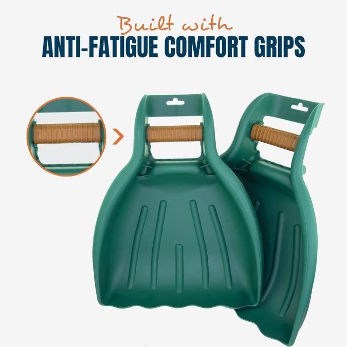Ramasse feuilles - mekkapro - v2.0 - poignées confortables - plastique renforcé - rangement facile
