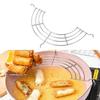 Stainless Steel Mesh Frying Basket with BBQ Tongs Set Oil Drainage Rack Perfect for Deep Frying and Grilling Safe Kitchen Tool