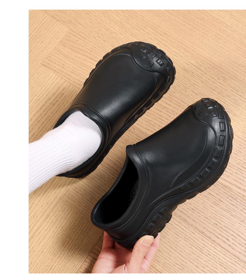 Non-Slip Waterproof Thick-Soled Oil-Resistant Slip-On Casual Rain Boots for Hotels and Restaurants