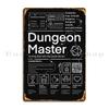 Dungeon Master Handle With Care Dm Survival Kit Metal Plaque Poster Wall Decor Printing Designing Poster Tin Sign Poster