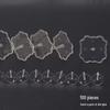 100 Clear Plastic Figurine Stabilizer Inserts for Cake Decorations