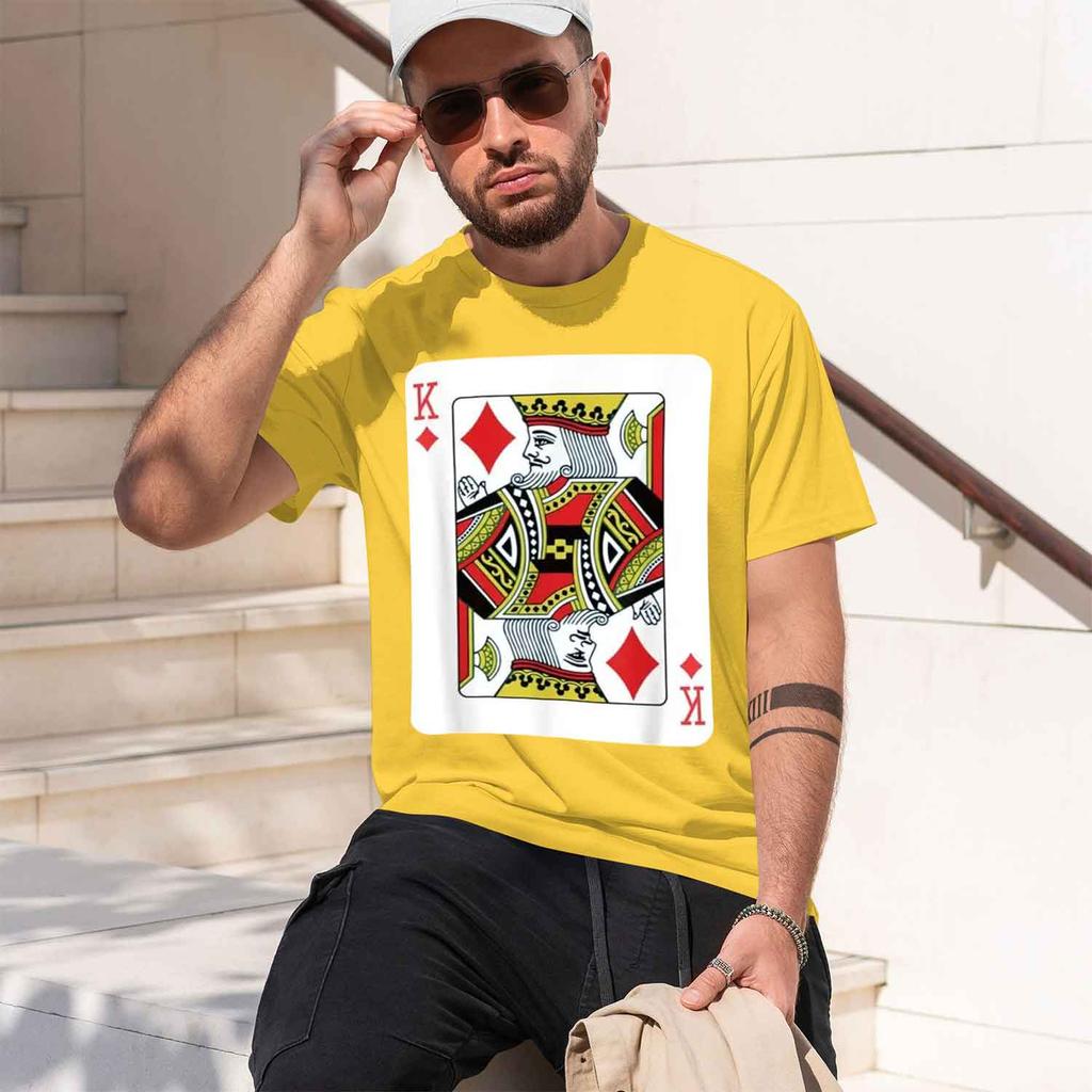 2026 New Model King Of Diamonds Playing Card Poker T Shirt