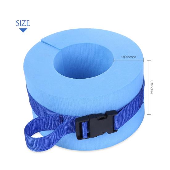 2Pcs Swimming Water Exercise Aerobics Aquatic Buoyancy Ankle Arm Wrist Cuffs
