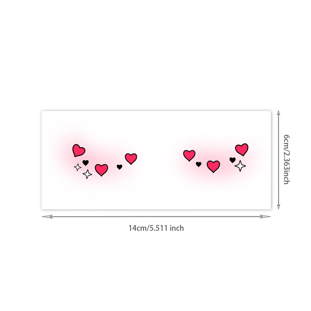 Girls And Children Cute Face Makeup Creative Face Sticker Rich Fireworks Makeup Sticker Tattoo Sticker