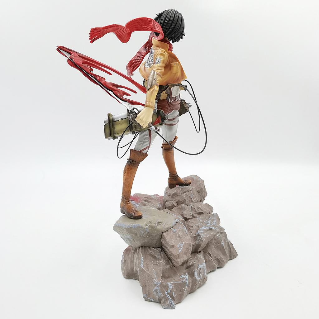 Animation Attack on Titan Figure Shingeki no Kyojin Levi Mikasa Ackerman POLYVINYL CHLORIDE Action Figure Plaything GK Game Statue Collector Miniature