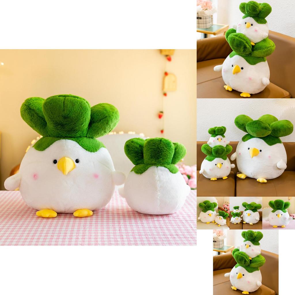 Adorable White Chicken Plush Toy Soft Pp Cotton Stuffed Animal Cartoon Pillow