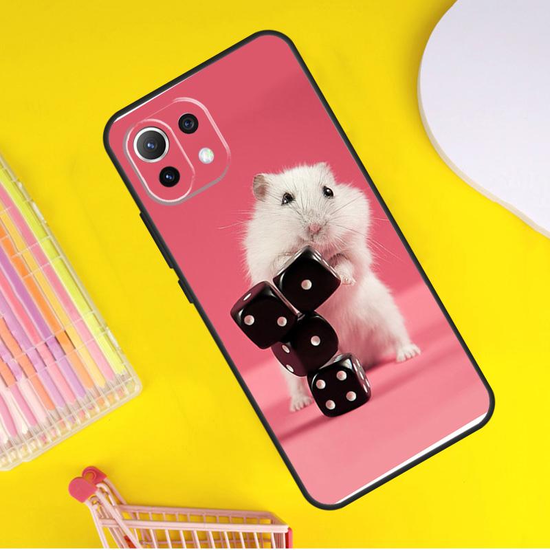 Cute Adorable Hamster Cover For Xiaomi 14T Pro 11T 12T 13T 13 14 Ultra POCO X7 Pro X3 X5 F3 F5 F6 M6 X6 Pro Case
