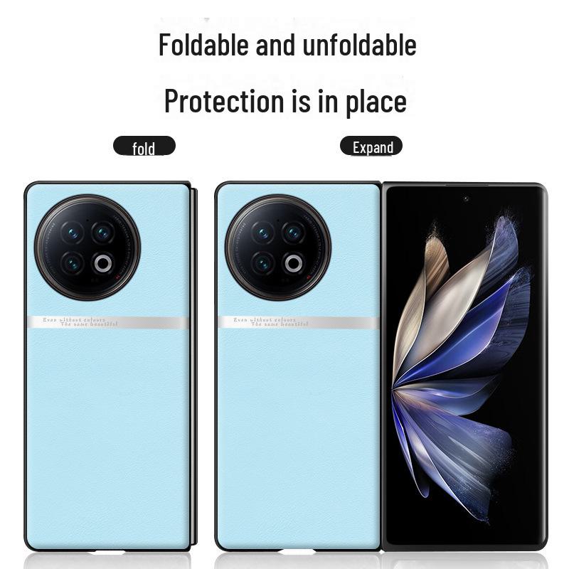 

VivoXFold2 Liquid Leather Case: Anti-Fall & Anti-Fouling Protective Cover vivoXFold2 синий