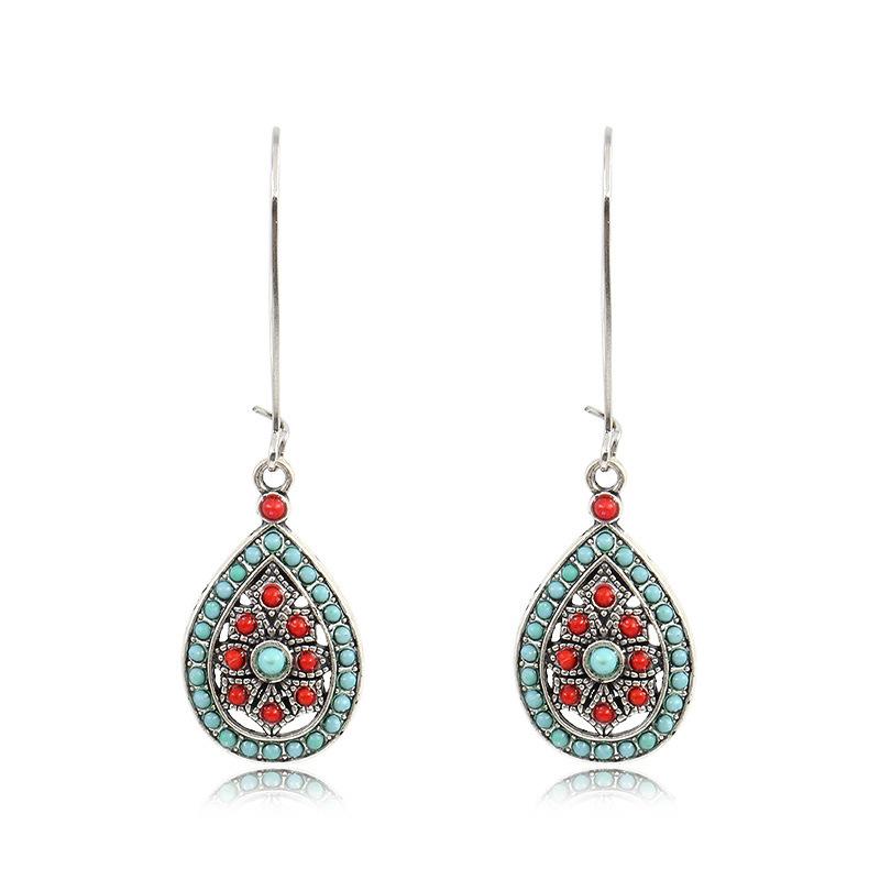 Women s Bohemian Drop Earrings, Large Teardrop Dangle Earrings for Fashion Jewelry One Size