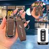 Leather Car Remote Key Case Cover Shell For Honda Forza 125 300 350 750 ADV Pcx 125 Xadv Super Cup SH150i SH300 Sh125 XAV Xlov