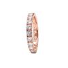 Rose Gold Sparkling Zirconia Ring - European American Fashion Women's Light Luxury Eternal Band