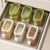 Spice Jars for Kitchen, Clear Seasoning Containers with Flip Lid And Spoon, Airtight Salt Sugar Storage Bottle, Multipurpose Condiment Organizer