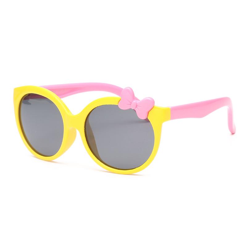 Children'S Silicone Sunglasses Baby Sunglasses Cartoon Cute Princess Polarized Sunglasses Girl Tide