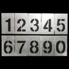 Jinsu Stainless Steel 0-9 Number Stencil Set
