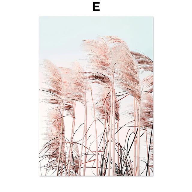 Nature Beach Reed Sea Conch Trail Landscape Nordic Art Wall Posters And Prints Canvas Painting Pictures For Living Room Decor