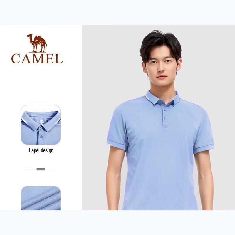 

Camel Unisex Quick-Dry Short Sleeve Polo Shirt XXL