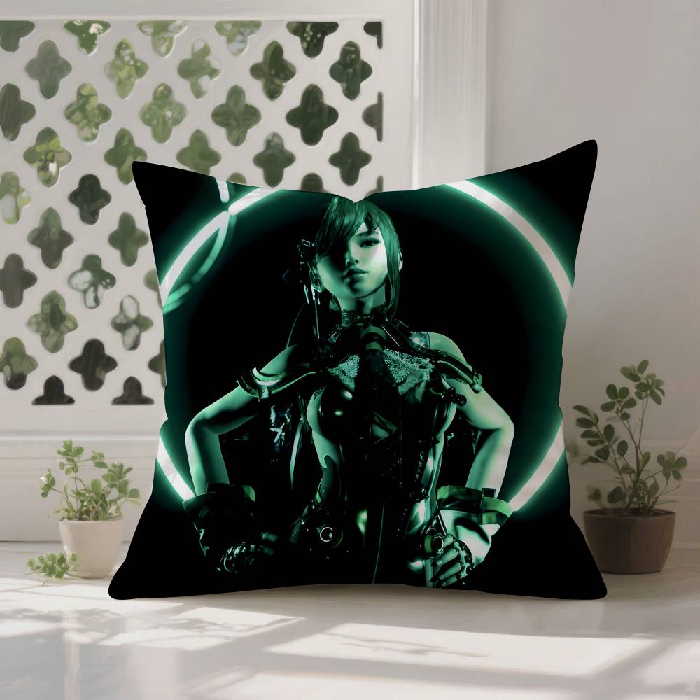 Game S-StellarES B-BladeS Pillow Case Anti-dustmite Pillowcase Invisible Zipper Silky Short Plush Sofa Cushion Cover