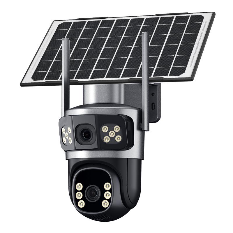 Solar-Powered 360° HD Night Vision Surveillance Camera with Free Lifetime Data & Mobile Remote Access