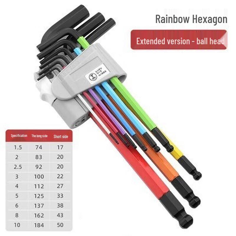 Green Forest Colored Hex Key Wrench Set CN plug (adapter included)