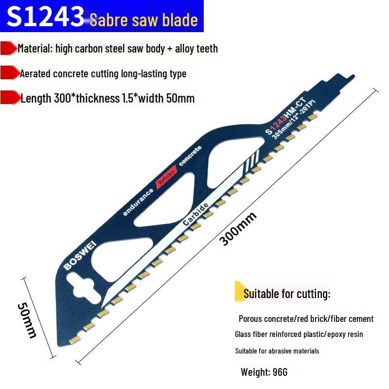 Pânză de ferăstrău reciproc versatilă - Ideală pentru metal, lemn, plastic și aluminiu cu dinți grosieri și fini, extinsă pentru ferăstraie electrice