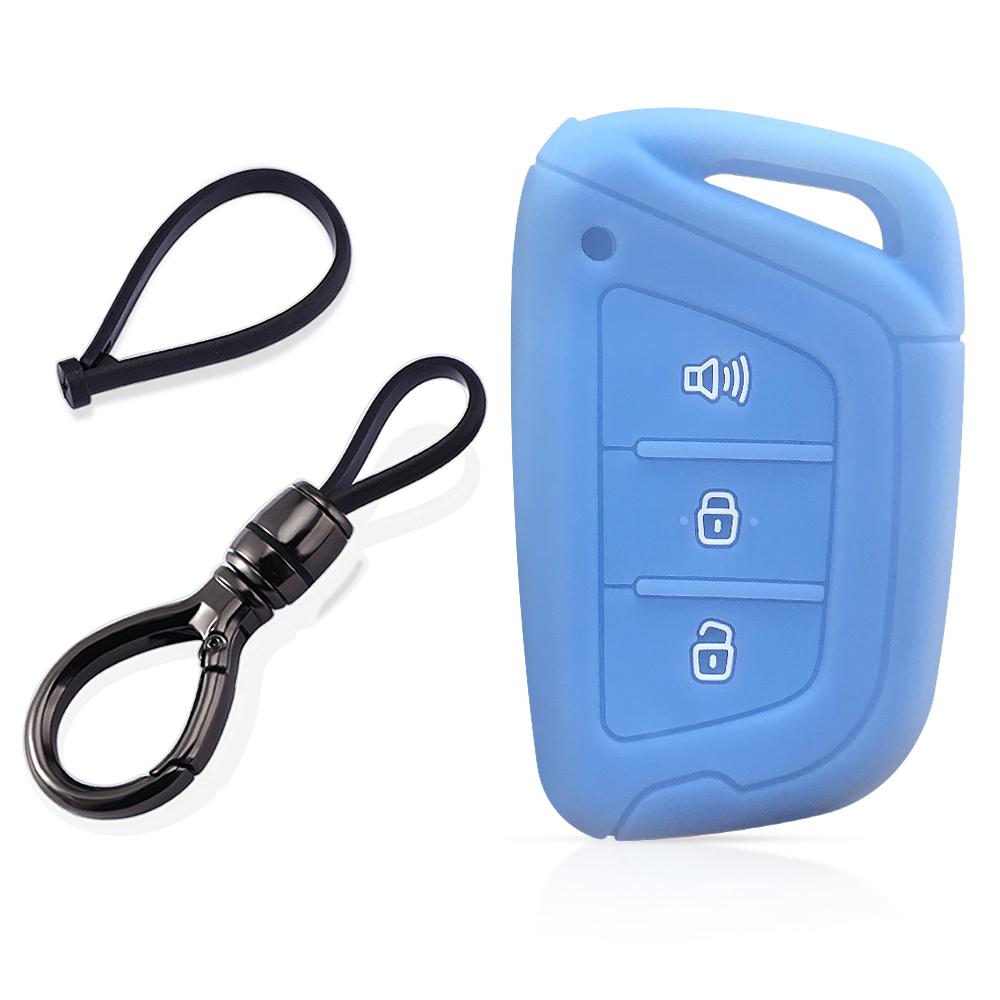 Silicone Car Key Case Keychain Holder Key Cover Fob For JAC JS4 J7 E-JS4 S2 S3 S4 S5 S7 JIAYUE A5 X4 X7 IC5 IEV T50 T8 Refine M6