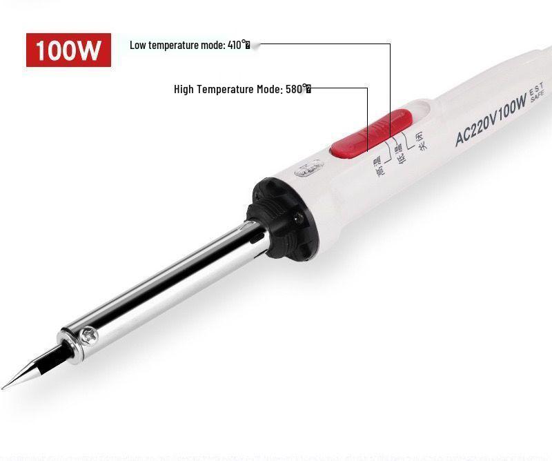 High-Power Electric Soldering Iron Set with Temperature Control, Ideal for Industrial and Home Use