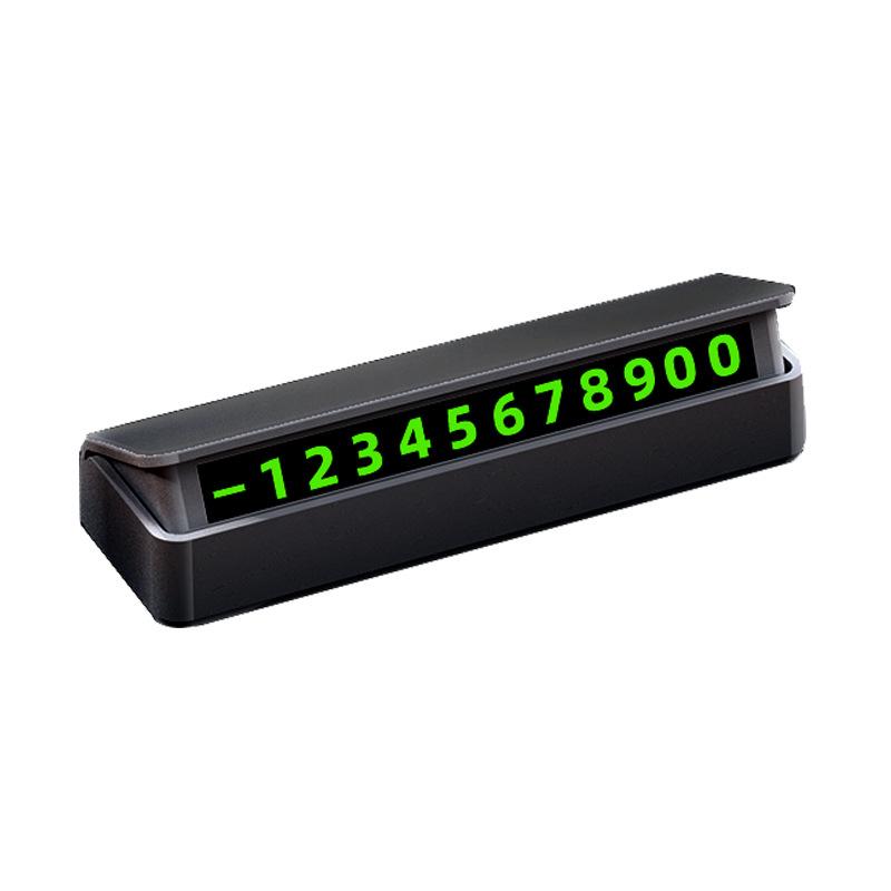 Hidden Luminous Temporary Parking Number Plate Car Interior Accessory