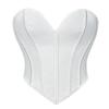 Women S Black Matte Strapless Sexy Fitted Corset Top