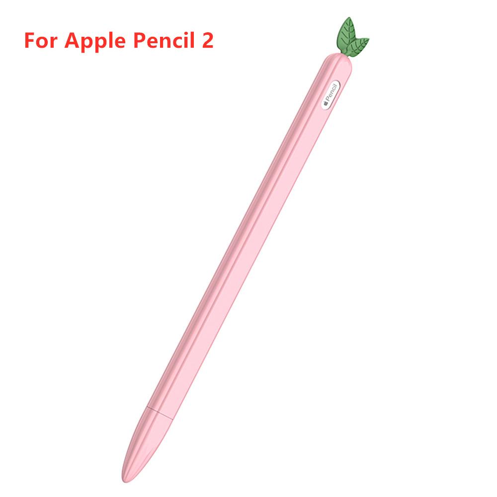 Cute Carrot Silicone Pencil Case For Apple Pencil 1st 2nd Generation Case Compatible Tablet Touch Pen Stylus For iPad Pencil 2 1