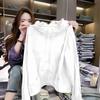 Plus Size Loose Casual Hooded Sunscreen Windbreaker Jacket For Women