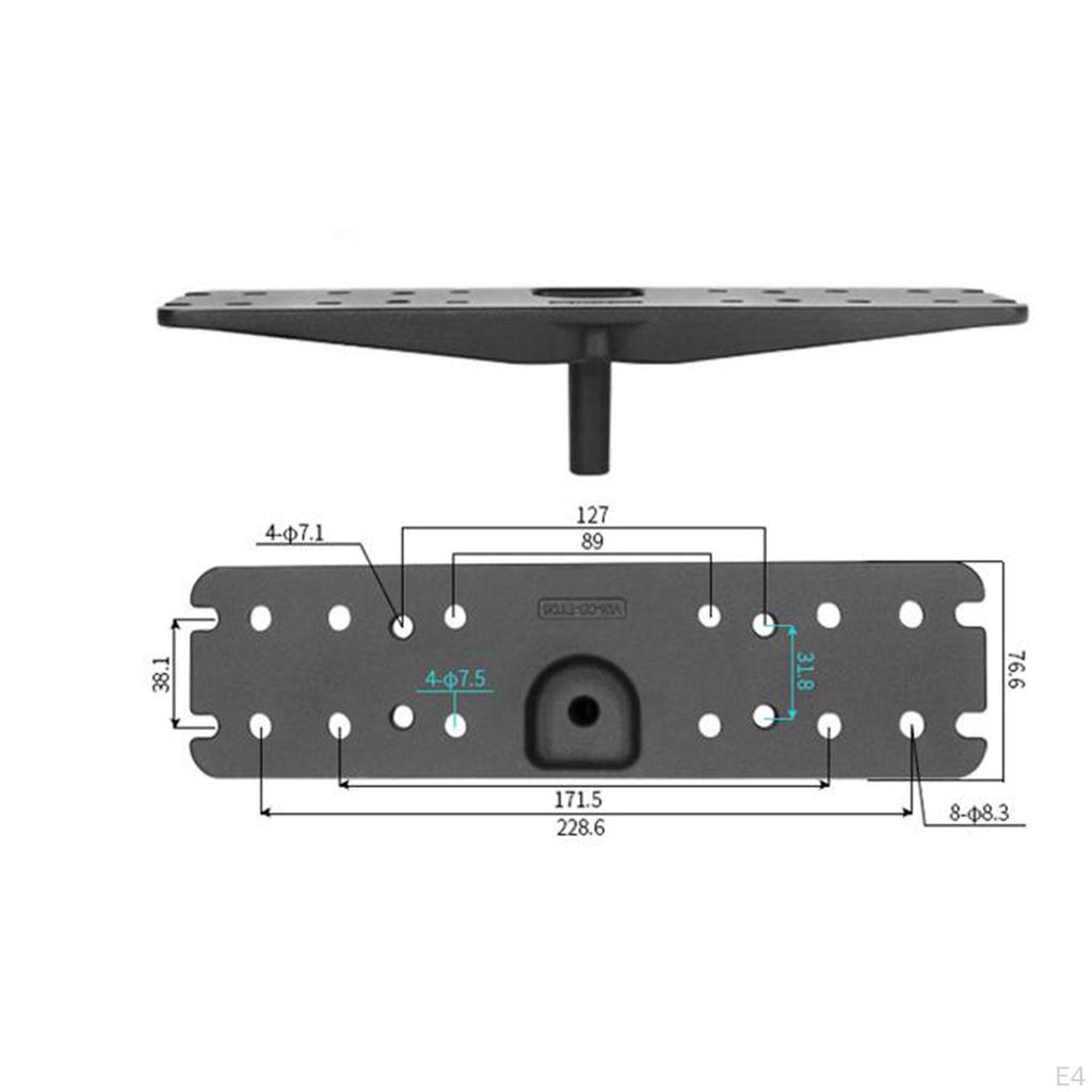 Fish Mount Base Depth Holder Bracket for Boat