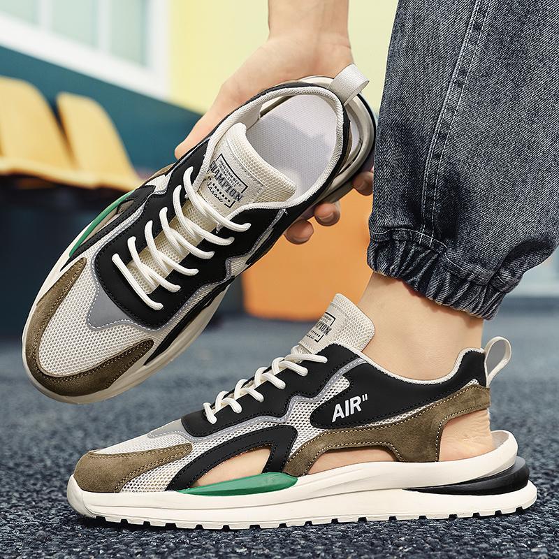 Summer Men Sandals Breathable Mesh Beach Slippers Shoes Outdoor Non-slip Sneakers Fashion Casual Shoes Luxury Sandal