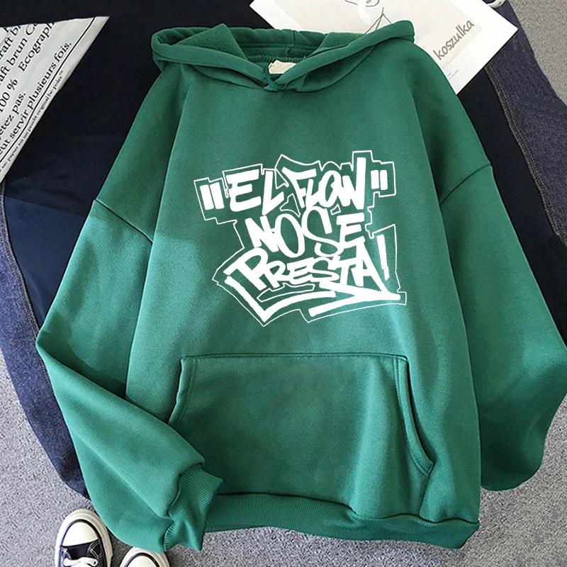 Hoodies Paar Lässig Hip Hop ELFLOW NOSE PRESTA Sweatshirts Grafikdruck Fleece Kleidung Kapuzenpullover Sweatwear